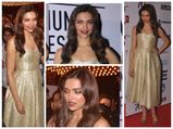 Deepika Padukone Gives A Gaudy Red Carpet Look
