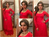 Samantha Ruth Prabhu In Red Gown On KBC