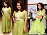 Dia Mirza's Evergreen Look In Ridhi Mehra