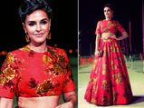 Neha's Summer Look In Sabyasachi At AIBA