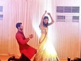 Mira Rajput In Anamika Khanna & Shahid Kapoor In Kunal Rawal For Sangeet Ceremony