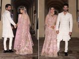 Mira Rajput In Anamika Khanna Lehenga For Wedding Reception