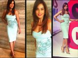 Bipasha Basu Looks Cute In A Blue Floral Ruffled Dress