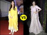 Celebrity Wardrobe Clash: Sonam Kapoor's Anarkali Versus Prachi Desai's Pastel Lehenga
