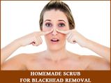 Homemade Natural Scrub For Blackhead Removal