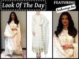Look Of The Day: Aishwarya Rai Bachchan Looks Angelic In Pure White Indian Attire