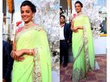 Mughda Godse's Lemon Yellow Saree Should Be On Your Summer Ethnic Fashion List