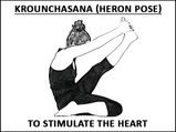 Krounchasana (Heron Pose) To Stimulate The Heart 