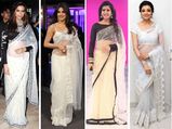 See How Bollywood & South Indian Actresses Are Going Crazy Over White Sarees