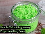 How To Make A Brightening Peppermint Body Scrub