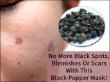 No More Black Spots, Blemishes Or Scars With This Black Pepper Mask!