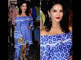 Sunny Leone Turns Up In Blue & White Number 