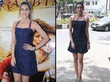 Showering Her Prettiness, Kriti In A Fusion Dress