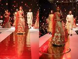 Esha Gupta Slayed The Ramp In A Bridal Lehenga
