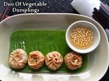 Duo Of Vegetable Dumplings Recipe: Vegetable Dumplings With Lemon Honey Dip