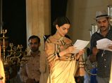 Kangana Ranaut's Comeback For Manikaran Shoot, In A Sophisticated Look
