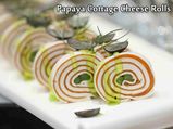 Papaya Cottage Cheese Rolls Recipe 