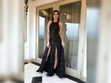 Kriti Sanon Shines In A Black Sunaina Khera Dress