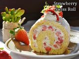 Strawberry And Cream Swiss Roll Recipe 
