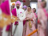 Neha Dhupia Looks Like A Dream in Her Pink Wedding Lehenga 