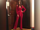 Karishma Tanna Proved That Fiery Red Pantsuit Is The New LBD