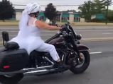 This Bride Rode Harley To Her Wedding!