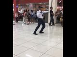 Amazing Moment When Guard Breaks Into Dance Moves In A Mall