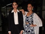 Diana Penty And Sonakshi Sinha Pull Off Contrasting Looks For A Movie Promotion 