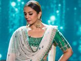 Huma Qureshi's Peacock-Hued Lehenga Celebrates Rajasthan's Grandeur 