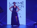Kangana Ranaut Ignites The Ramp With Her Cool Blue Dress And Rip-Roaring Walk At LFW 2018