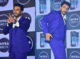 Ranveer Singh Astonished Us In A Royal Blue Suit And White Sports Shoes At An Event 