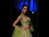 Malaika Arora Khan Shines Like A Sitara In Her Festive Yellow Lehenga Choli At LFW 2018 