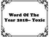 Oxford Dictionary's Word Of 2018 Is Toxic And More Words Have Been Shortlisted