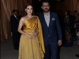 Dia Mirza Looks Drop-dead Gorgeous In Her Golden Attire At Isha Ambani’s Reception 