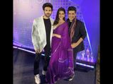 Kriti Sanon Looks Like A Dream In Her Violet Sari And Pearl Embellished Corset 
