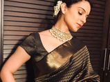 Kanjeeveram Sari With Geometric Motifs, Kangana’s Latest Sari Is A Gift From Rekha
