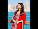Aishwarya Rai Bachchan Looks Heavenly And Gives Bridal Goals With This Red And Gold Sharara 