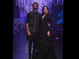 Janhvi Kapoor & Anil Kapoor Twinned In Black As They Walked Down The Ramp For Raghavendra Rathore