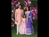 Abhishek, Aishwarya, And Aaradhya Played With Bright Hues And Prints For The Wedding 
