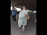 Not Just Saris, Kangana Ranaut Also Inspires Us To Wear Salwar Suit To The Airport 
