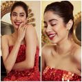 Janhvi Kapoor look Diva in Red Gown at Zee Cine Awards:  Recreate Subtle Yet Bold Look!
