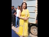 Madhuri Dixit Nene Oozes Class And Glamour With Bright Yellow Sharara