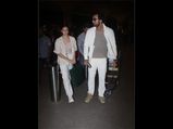 Alia Bhatt And Ranbir Kapoor Made A Colour-coordinated Entry At The Airport 