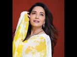 Madhuri Dixit Nene Inspires Us To Update Our Wardrobe With A Floral Yellow Chiffon Sari 