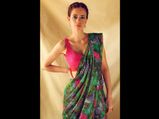 Kalki Koechlin Makes A Watermelon Splash With Her Green Sari 