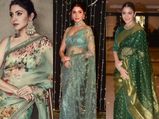 Anushka Sharma Once Again Inspires Us To Drape A Green Sari 