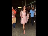 Jacqueline Fernandez's Sheer Pink Dress Is Perfect For A Rainy Day 