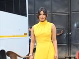 Priyanka Chopra Jonas Looks Radiant In Her Yellow Midi Attire At The Sky Is Pink Film Promotions