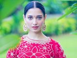 Tamannaah Bhatia Seems To Be In Festive Mode As She Flaunts A  Fuschia Pink Traditional Ensemble