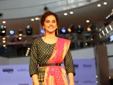 Taapsee Pannu Shows Us How To Give A Midi Dress A Sari-like Touch; Try It Out This Festive Season